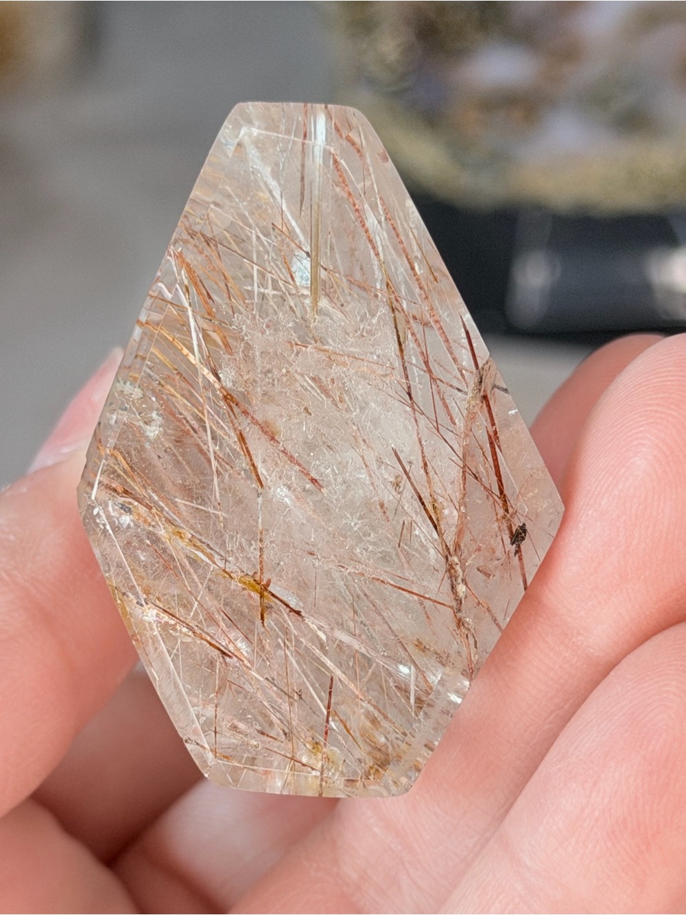 Clear Quartz Point | Rutile Inclusions - Multi-Tone Madagascar - Picture 10 of 11